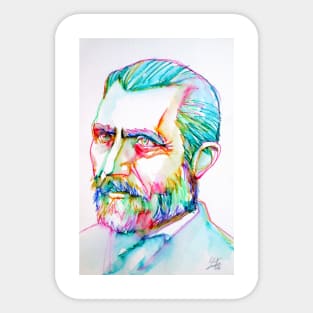 VAN GOGH watercolor and ink portrait Sticker